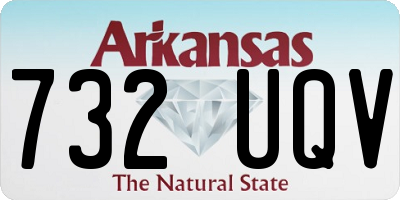 AR license plate 732UQV