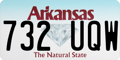 AR license plate 732UQW