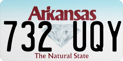 AR license plate 732UQY