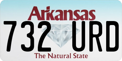 AR license plate 732URD