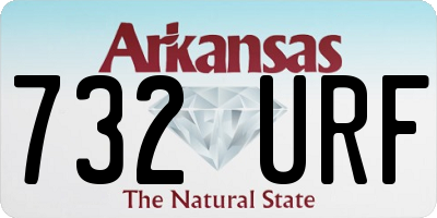 AR license plate 732URF