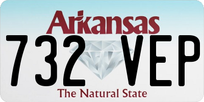 AR license plate 732VEP