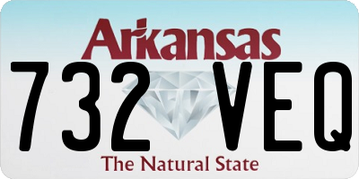 AR license plate 732VEQ