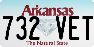 AR license plate 732VET