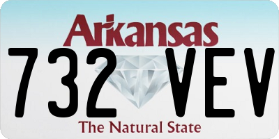 AR license plate 732VEV