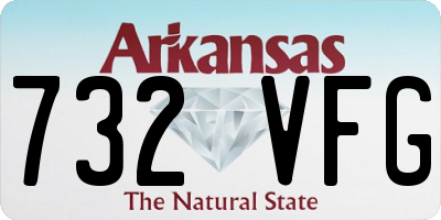 AR license plate 732VFG