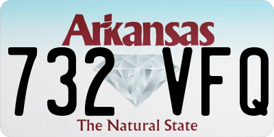 AR license plate 732VFQ