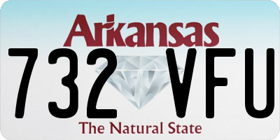 AR license plate 732VFU