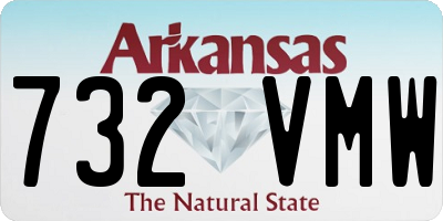 AR license plate 732VMW