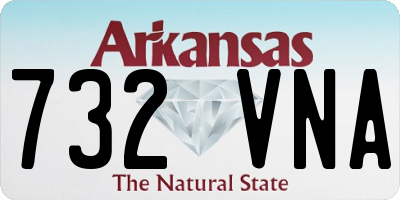 AR license plate 732VNA