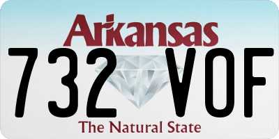 AR license plate 732VOF