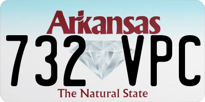 AR license plate 732VPC