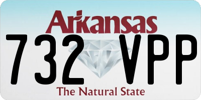AR license plate 732VPP