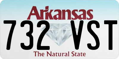 AR license plate 732VST