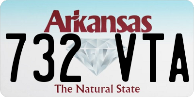 AR license plate 732VTA