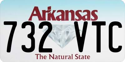 AR license plate 732VTC