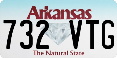 AR license plate 732VTG