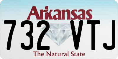 AR license plate 732VTJ