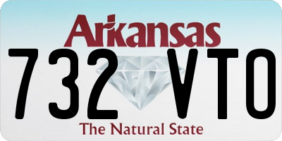 AR license plate 732VTO