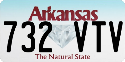 AR license plate 732VTV