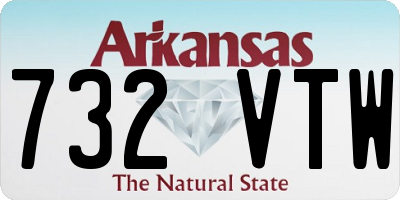 AR license plate 732VTW