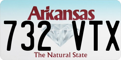 AR license plate 732VTX