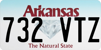 AR license plate 732VTZ