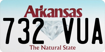 AR license plate 732VUA