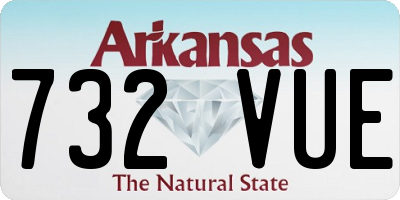 AR license plate 732VUE