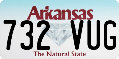 AR license plate 732VUG