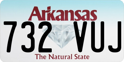 AR license plate 732VUJ