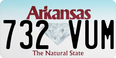 AR license plate 732VUM