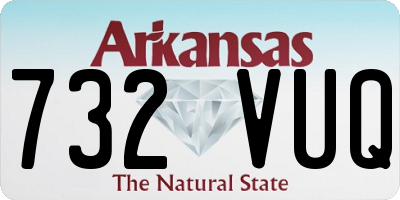AR license plate 732VUQ