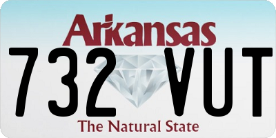 AR license plate 732VUT