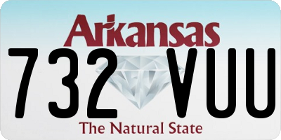 AR license plate 732VUU