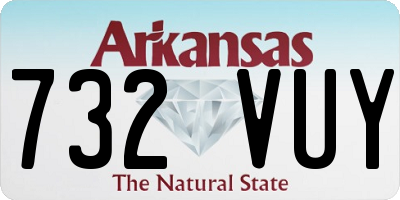 AR license plate 732VUY