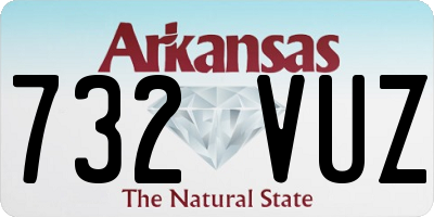 AR license plate 732VUZ