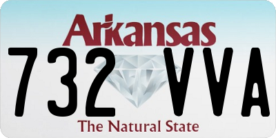 AR license plate 732VVA