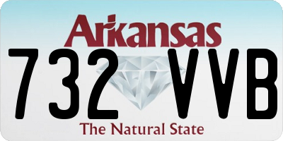 AR license plate 732VVB