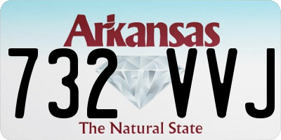 AR license plate 732VVJ