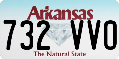 AR license plate 732VVO