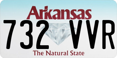 AR license plate 732VVR