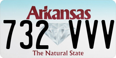 AR license plate 732VVV