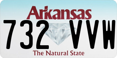 AR license plate 732VVW