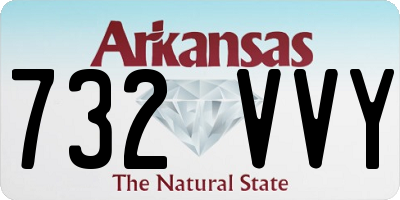 AR license plate 732VVY