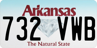 AR license plate 732VWB