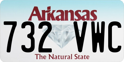 AR license plate 732VWC