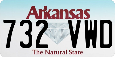 AR license plate 732VWD