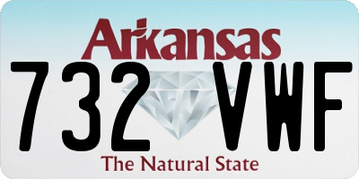 AR license plate 732VWF