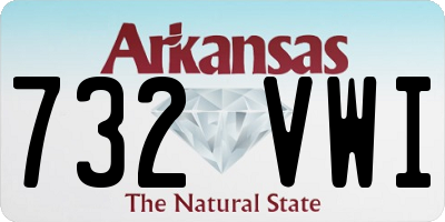 AR license plate 732VWI